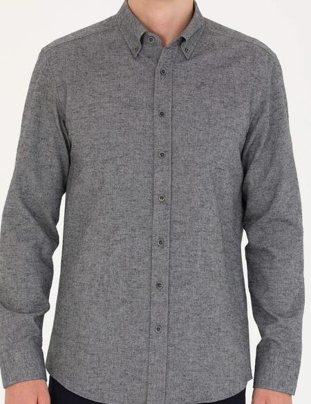 Gri Slim Fit Uzun Kollu Gömlek - 50274660037