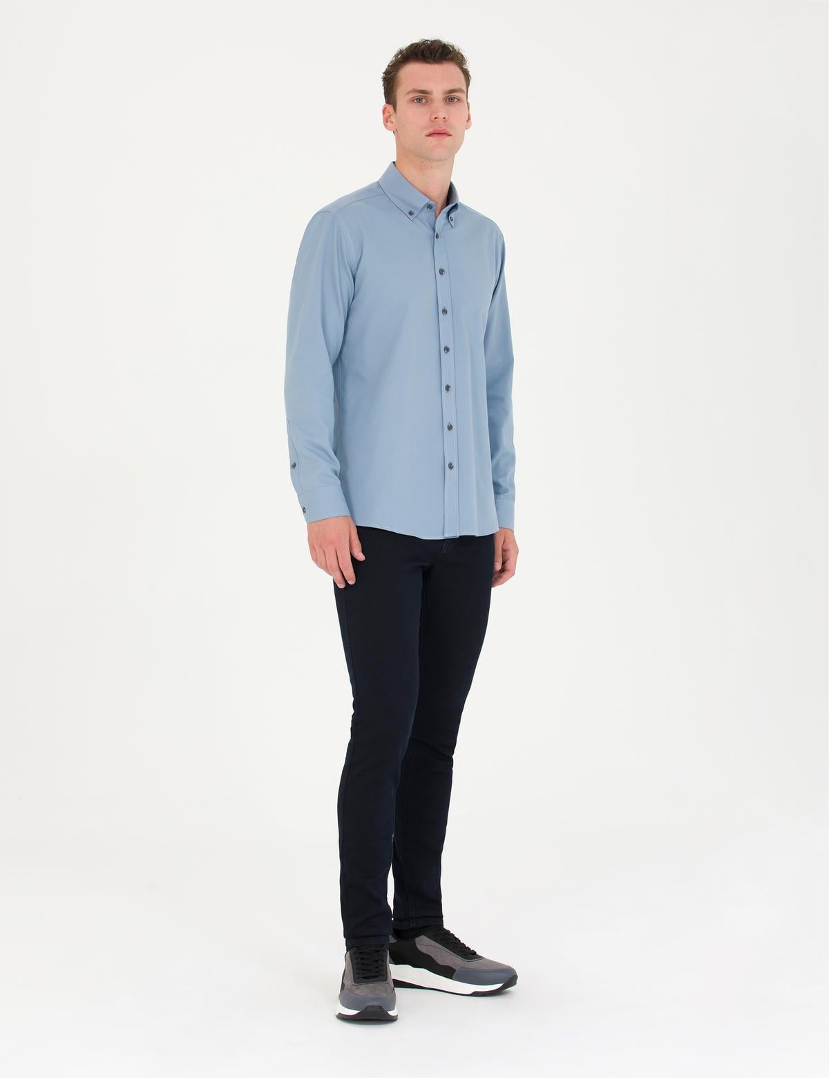 Mavi Regular Fit Uzun Kollu Gömlek - 50276553016