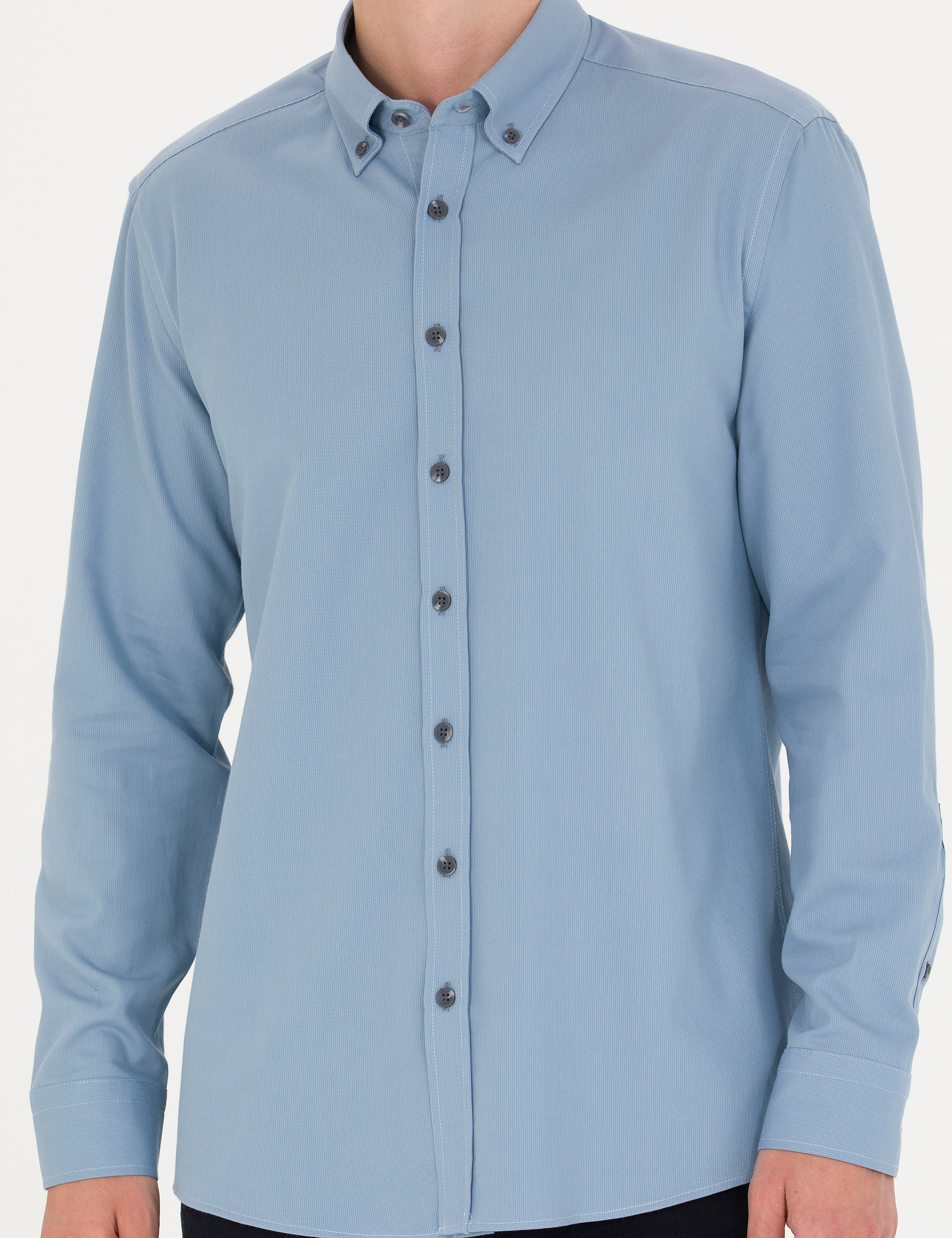 Mavi Regular Fit Uzun Kollu Gömlek - Image 6