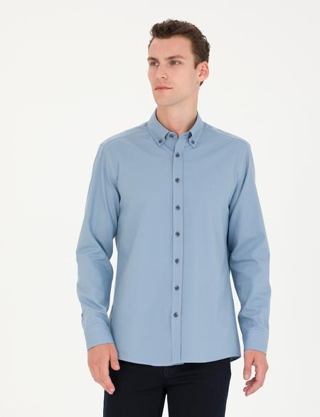 Mavi Regular Fit Uzun Kollu Gömlek - 50276553016