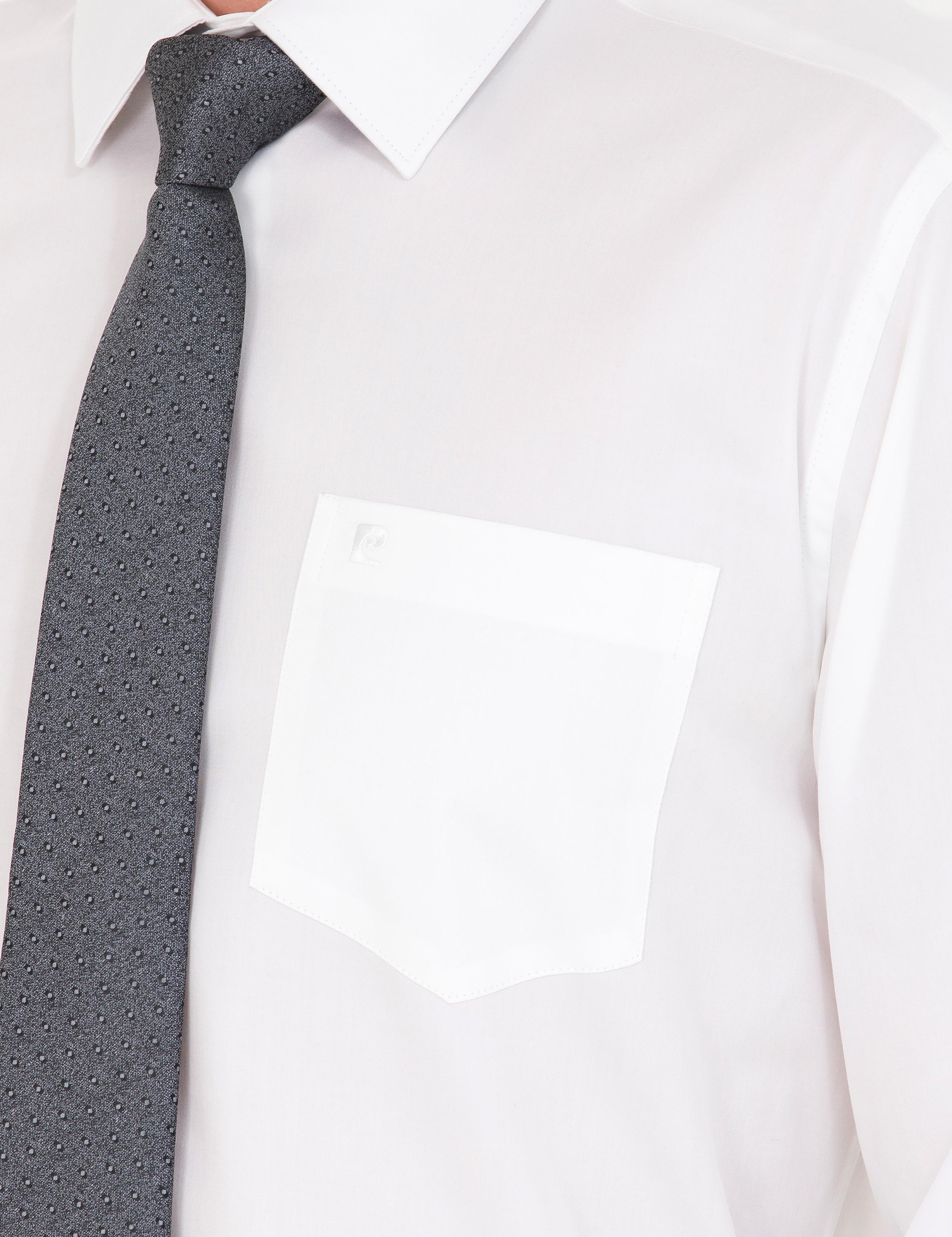 Beyaz Parlak Saten Regular Fit Uzun Kollu Basic Gömlek