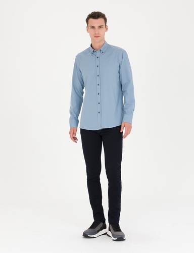 Koyu Lacivert Slim Fit Jean Pantolon