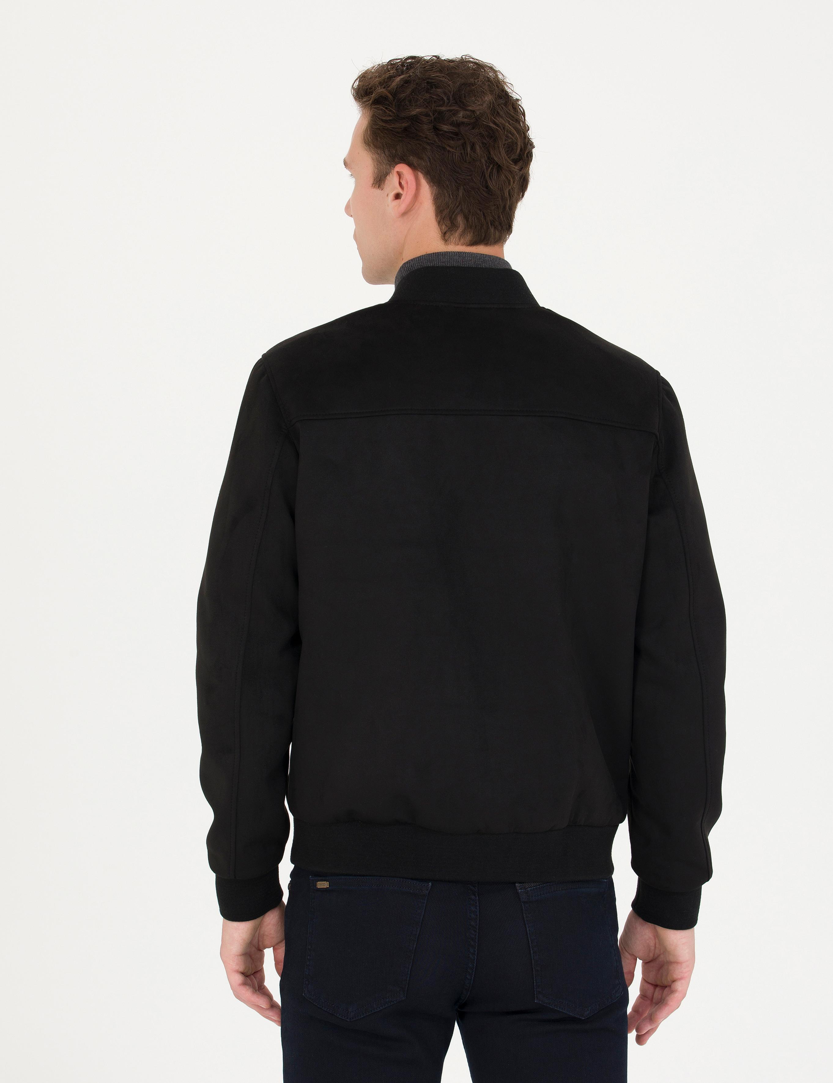 Siyah Suni Deri Ceket