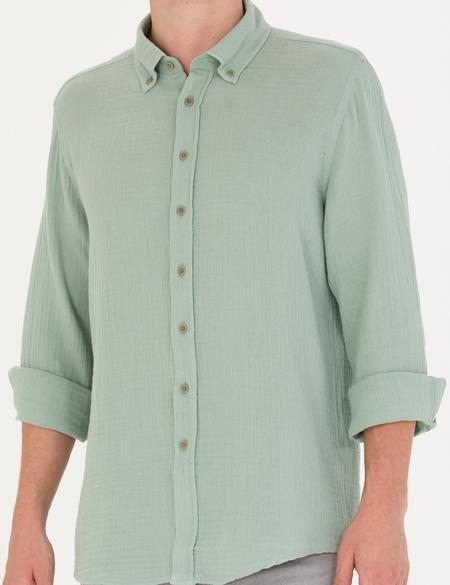 Gri Regular Fit Uzun Kollu Gömlek - 50272203028