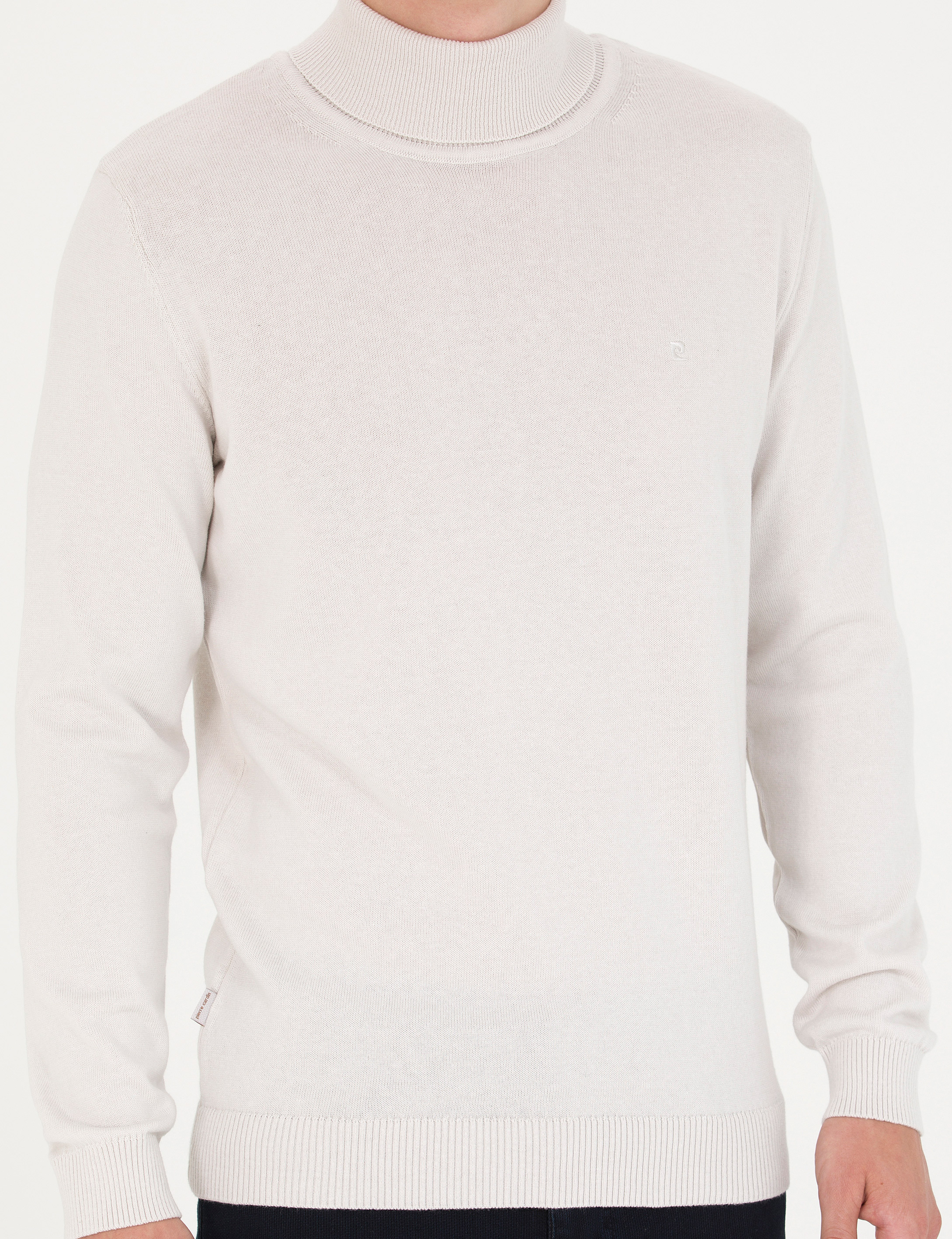 Pierre Cardin Taş Slim Fit Balıkçı Yaka Basic Triko Kazak görsel 6