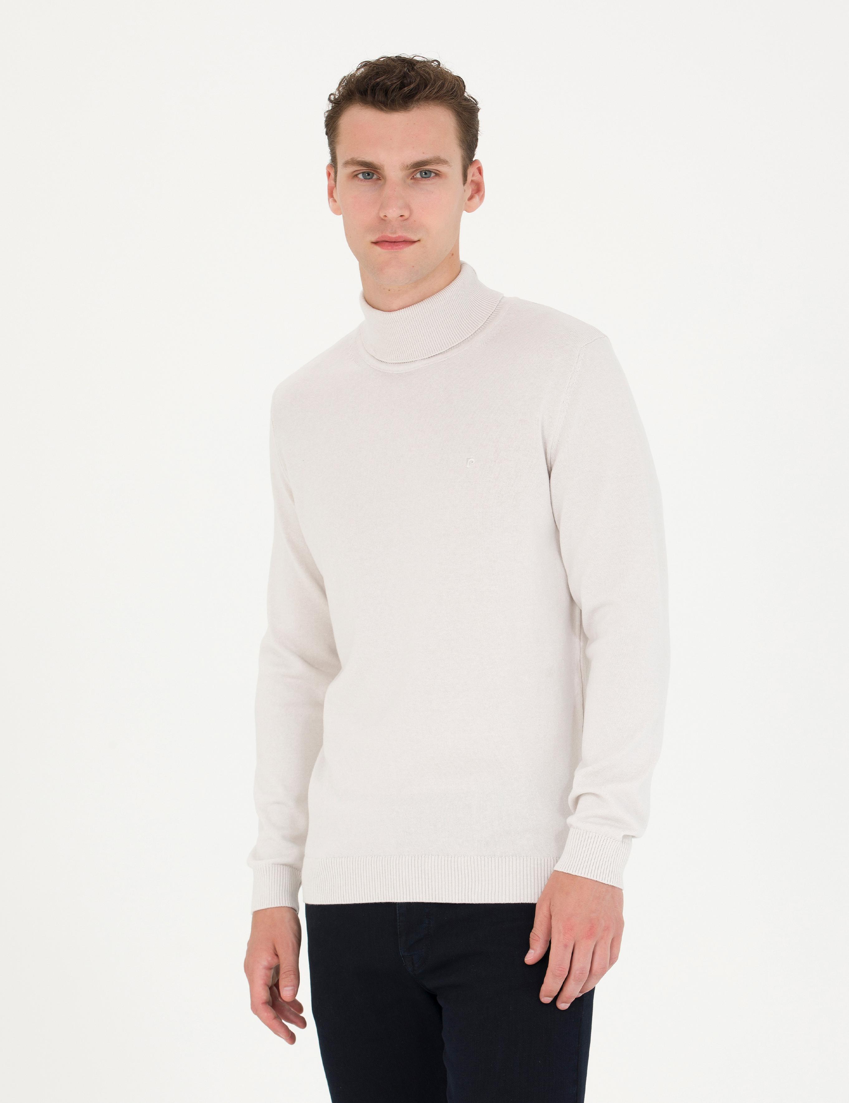 Taş Slim Fit Balıkçı Yaka Basic Triko Kazak