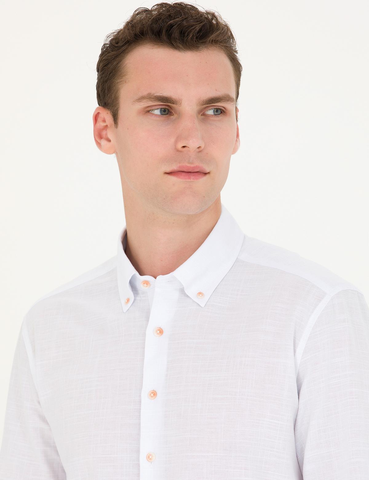 Açık Yeşil Regular Fit Uzun Kollu Gömlek - 50265051026