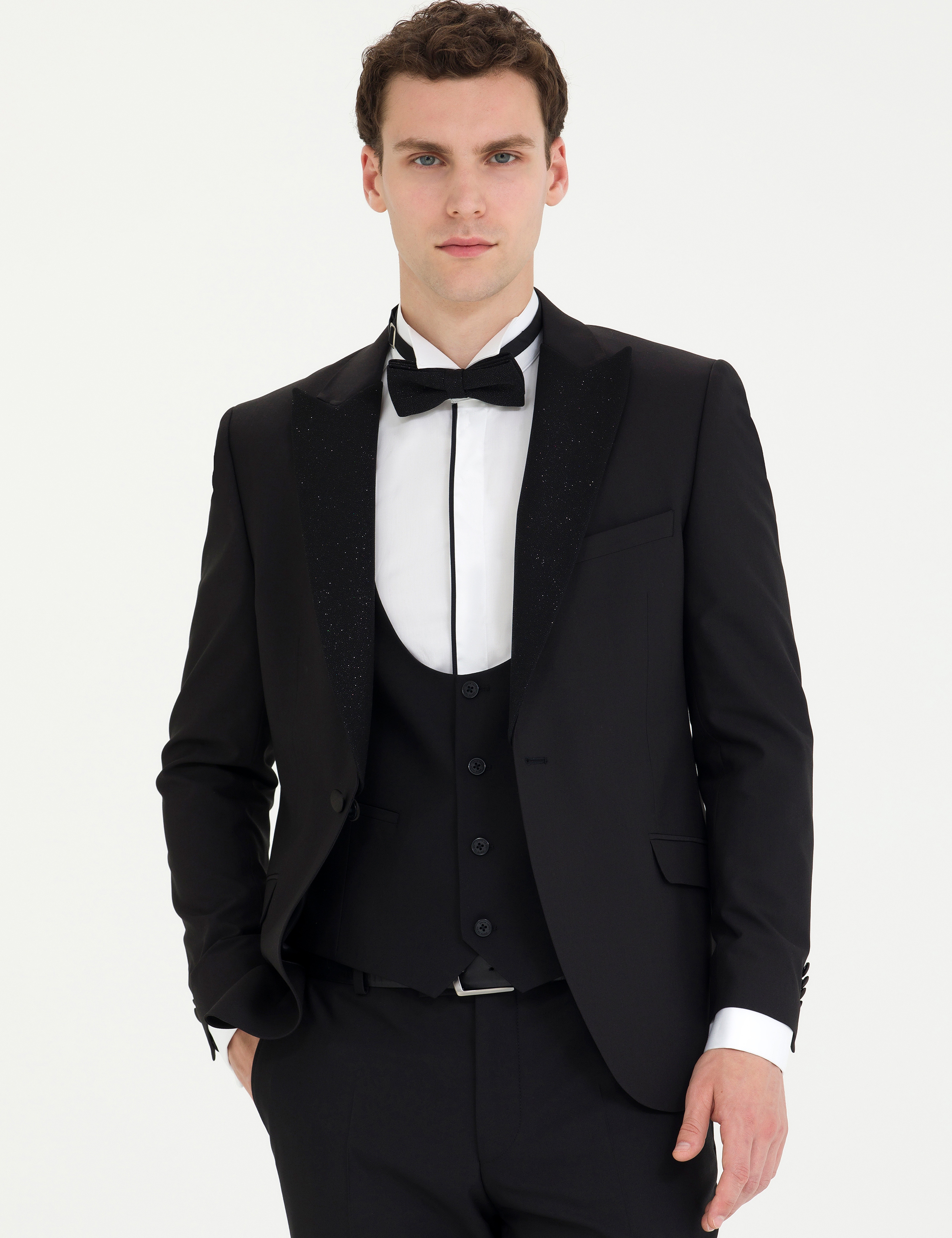 Siyah Ex. Slim Fit Smokin - Image 4