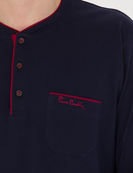 Lacivert Damat Çeyiz 4'lü Pijama Set Takım - 50283576007