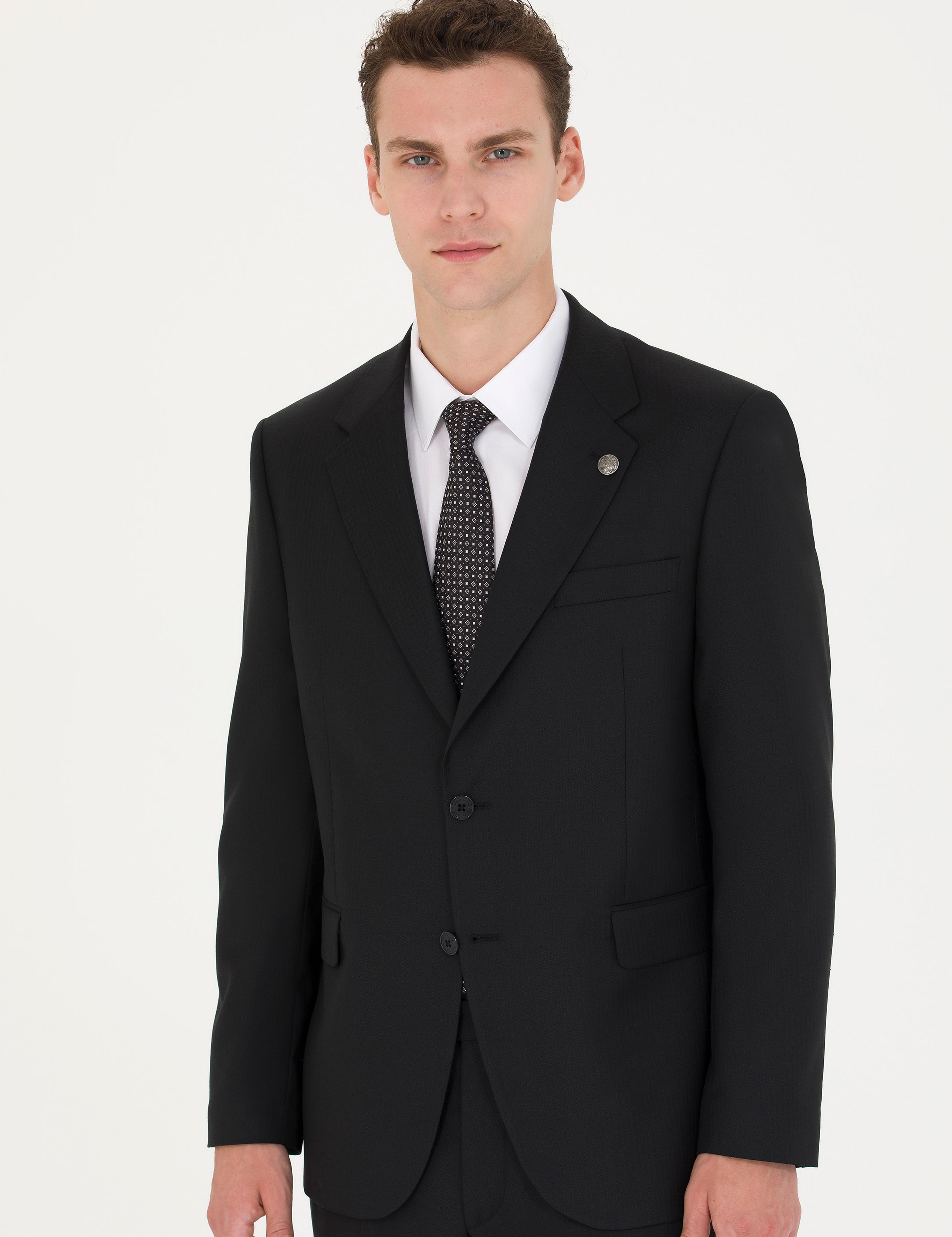 Siyah Klasik Takım Elbise