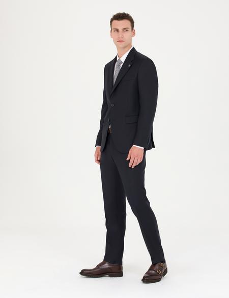 %100 Yün Lacivert Klasik Takım Elbise - 50275547044