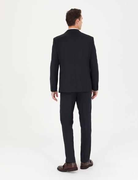 %100 Yün Lacivert Klasik Takım Elbise - 50275547044