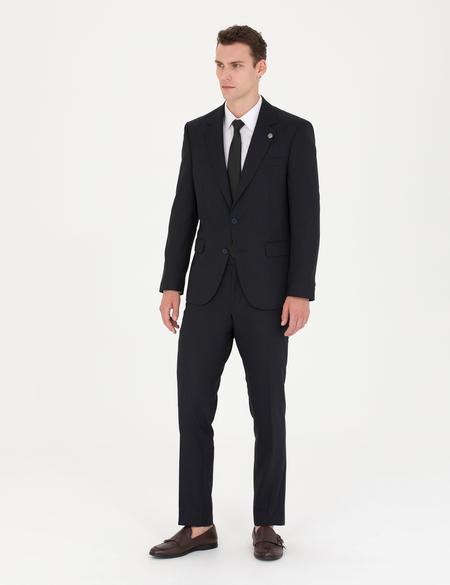 Lacivert Çizgi Detaylı Spor Takım Elbise - 50275561044