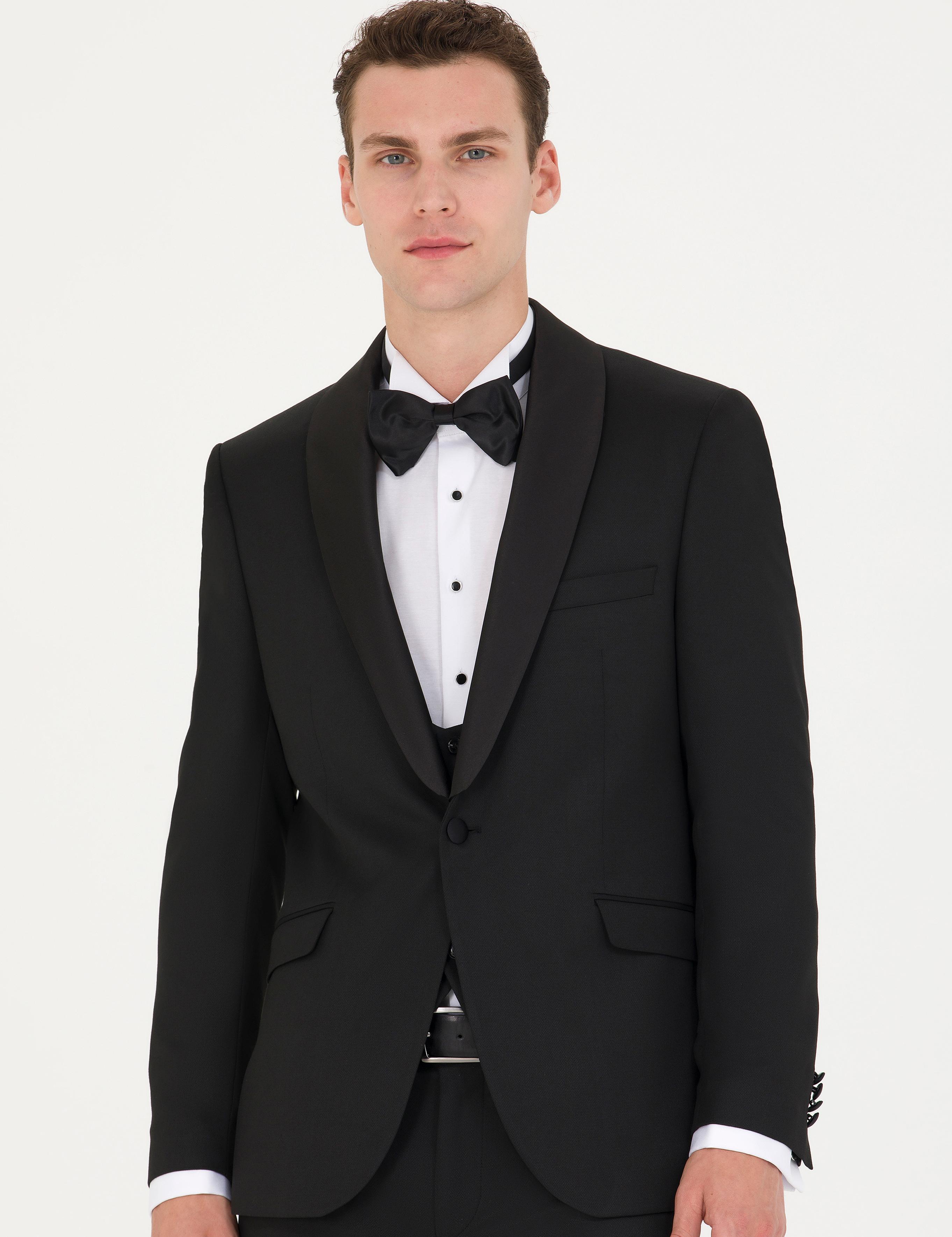Siyah Yelekli Damatlık Smokin