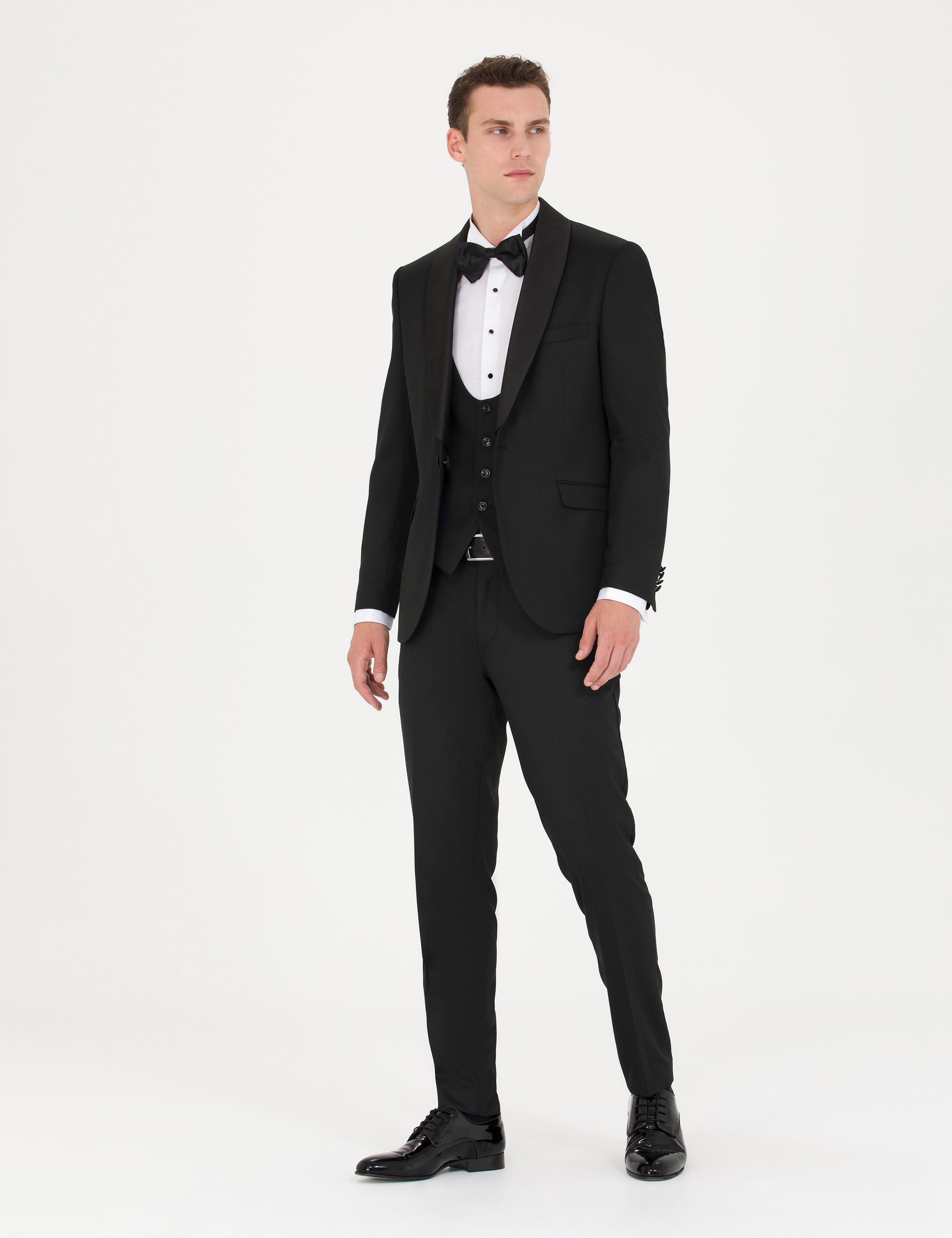 Siyah Yelekli Damatlık Smokin