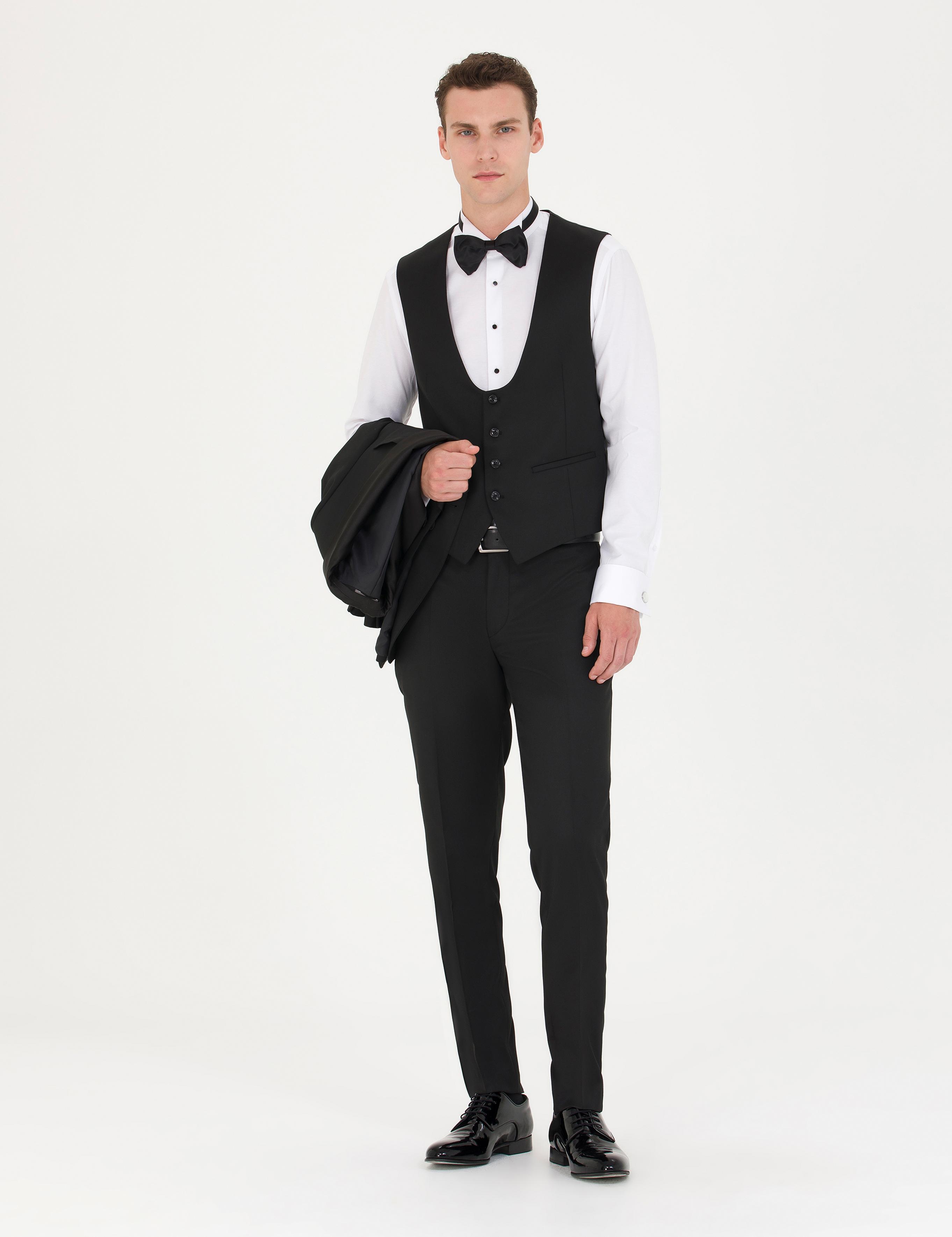 Siyah Yelekli Damatlık Smokin