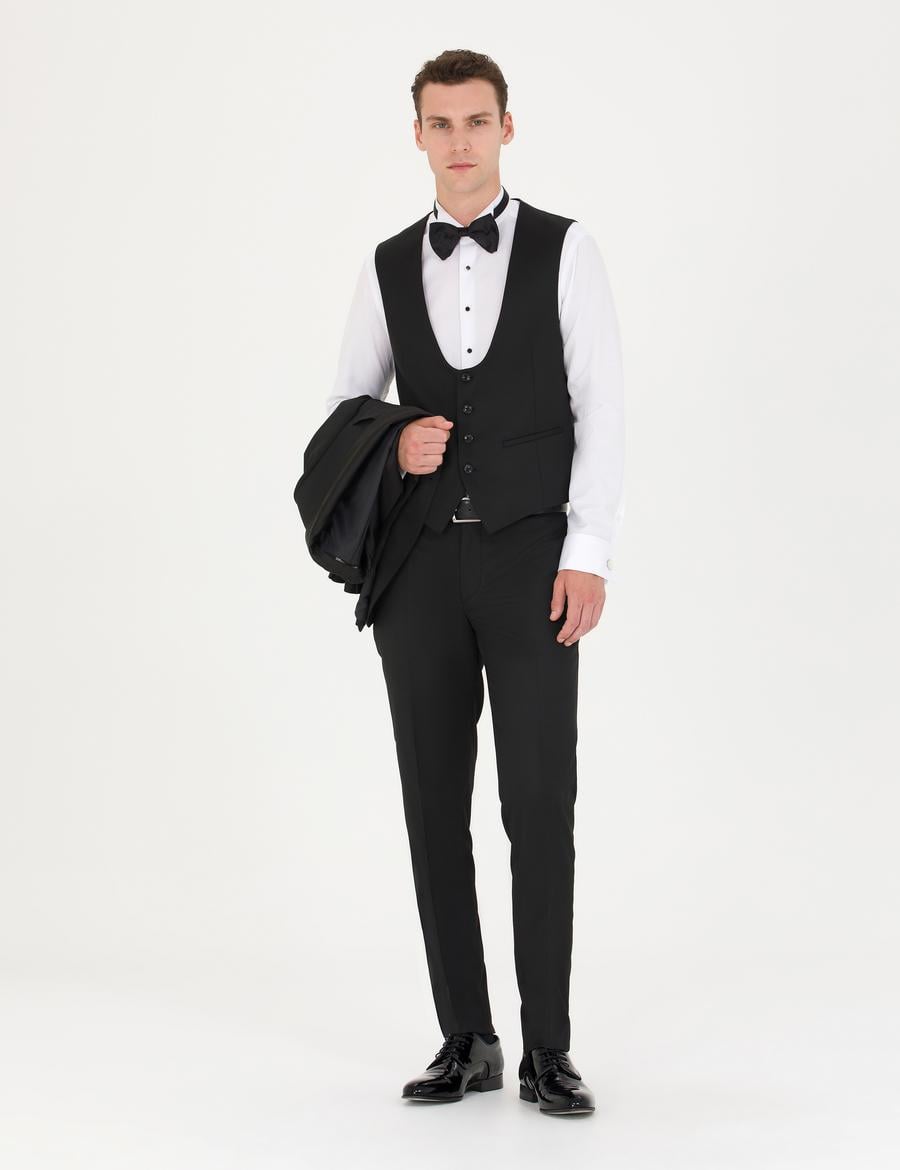 Siyah Yelekli Damatlık Smokin