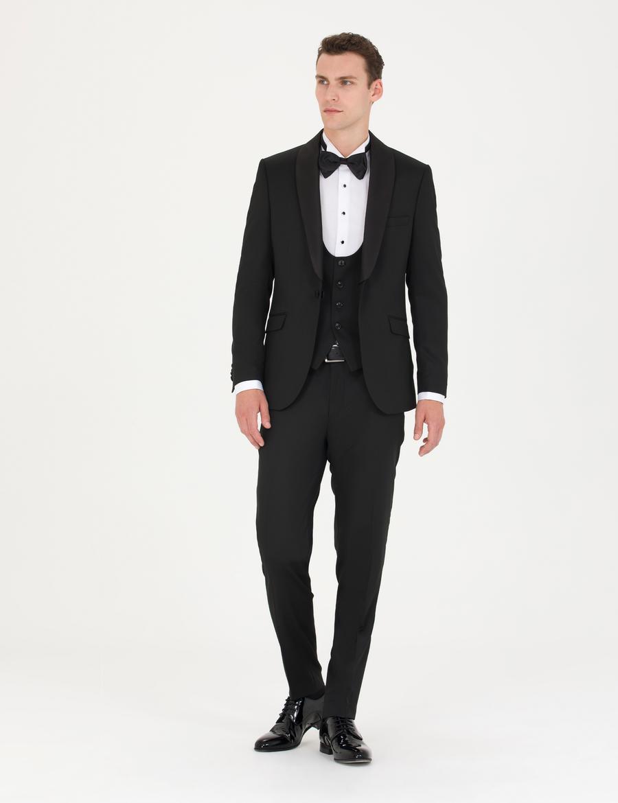 Siyah Yelekli Damatlık Smokin