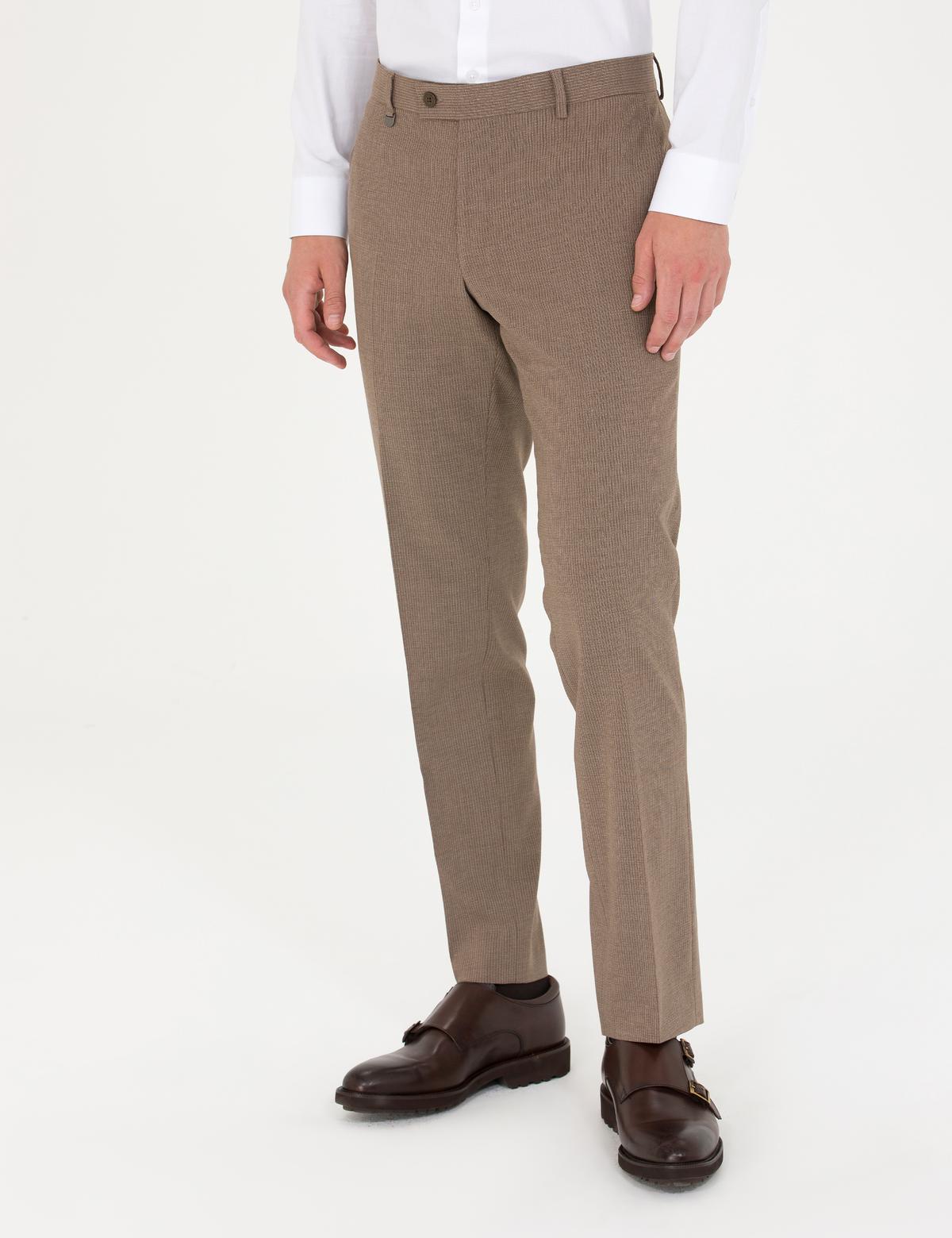 Açık Kahverengi Kumaş Pantolon - 50277312072