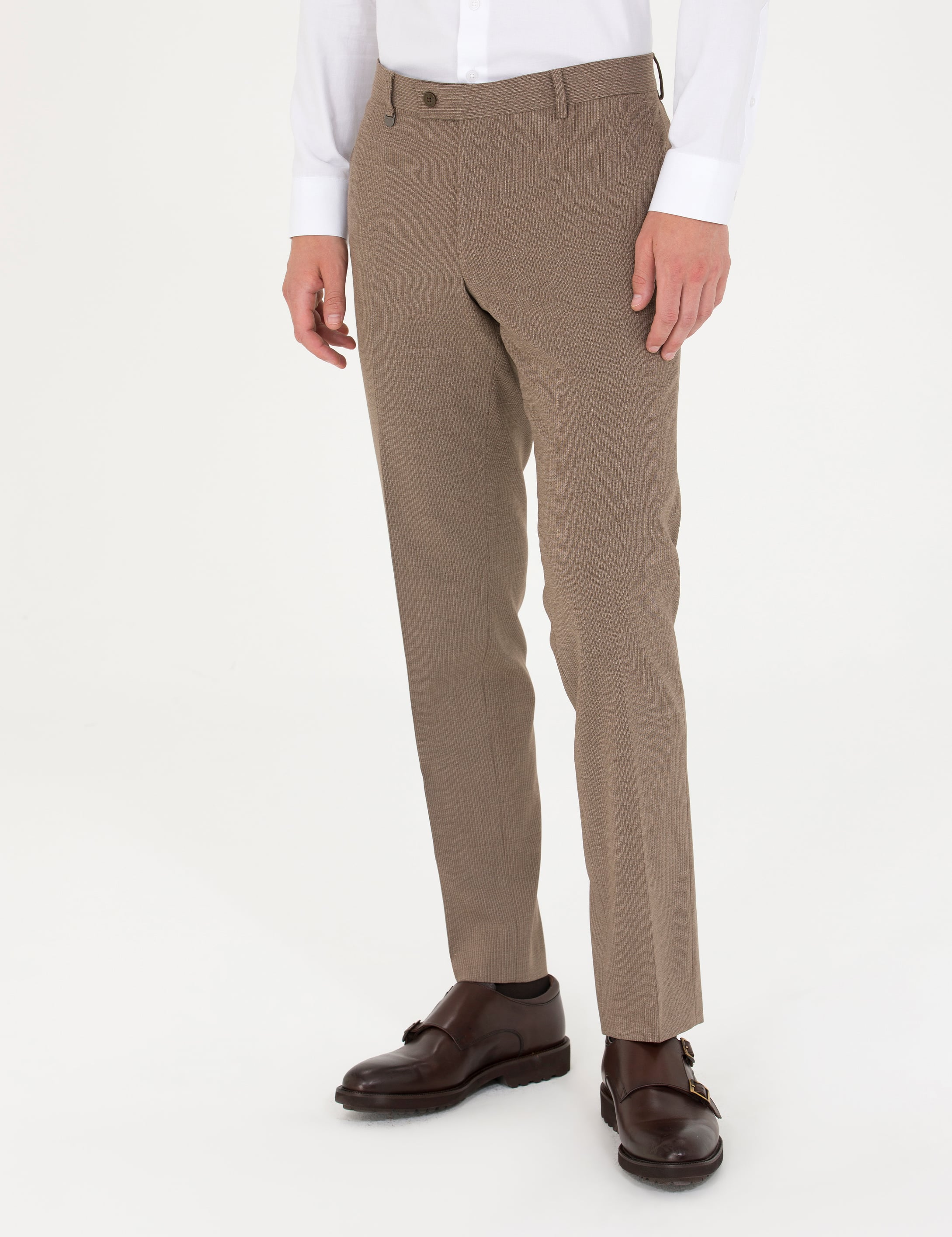 Açık Kahverengi Kumaş Pantolon - Image 2