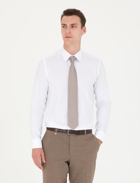Beyaz Slim Fit Uzun Kollu Gömlek - 50269450001