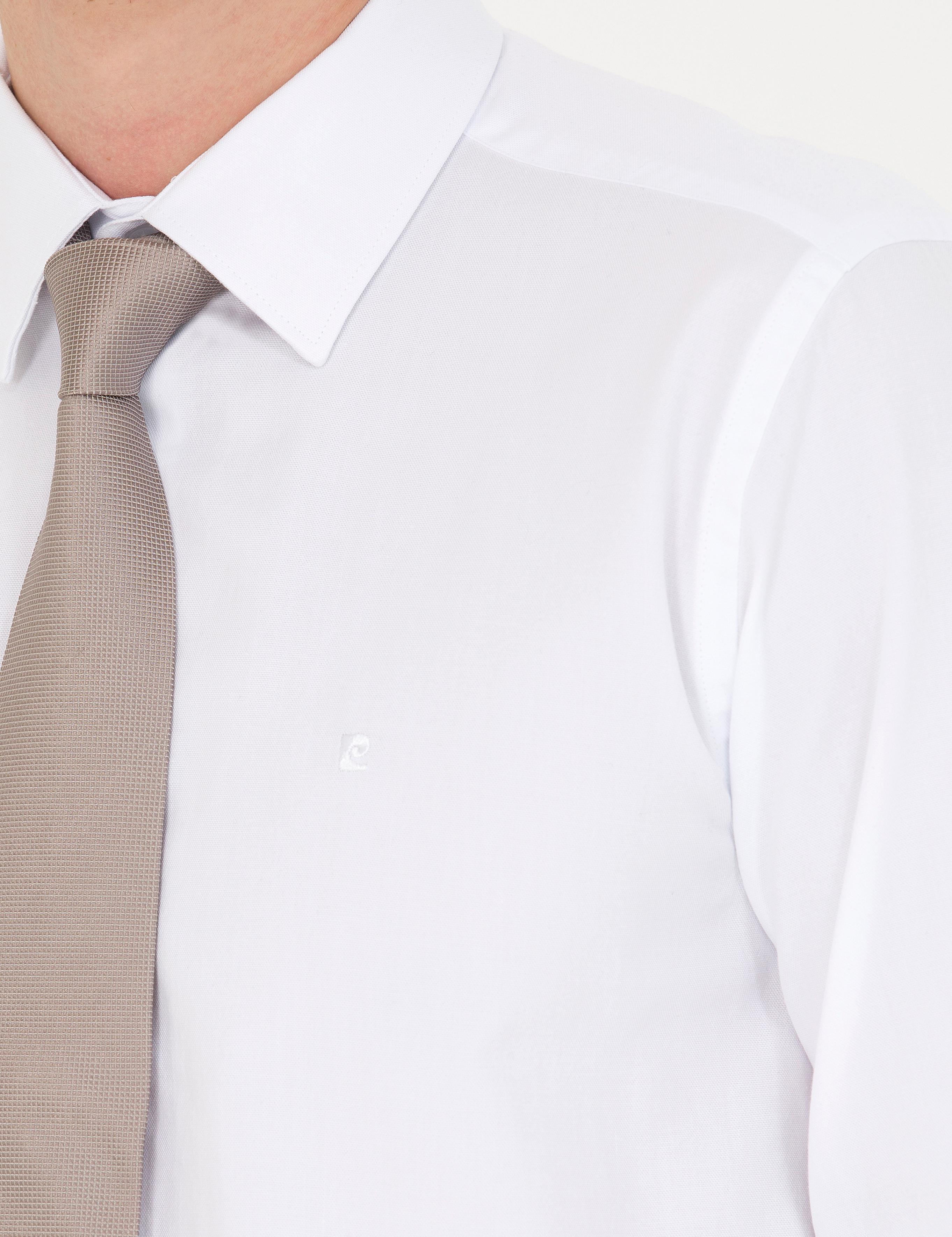 Beyaz Slim Fit Uzun Kollu Gömlek