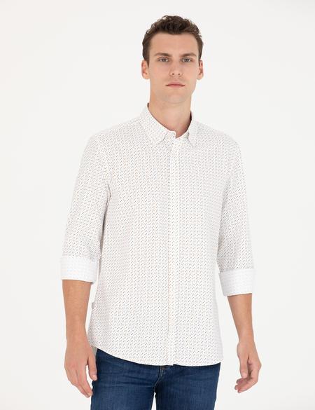 Yavruağzı Slim Fit Uzun Kollu Gömlek - 50265278047