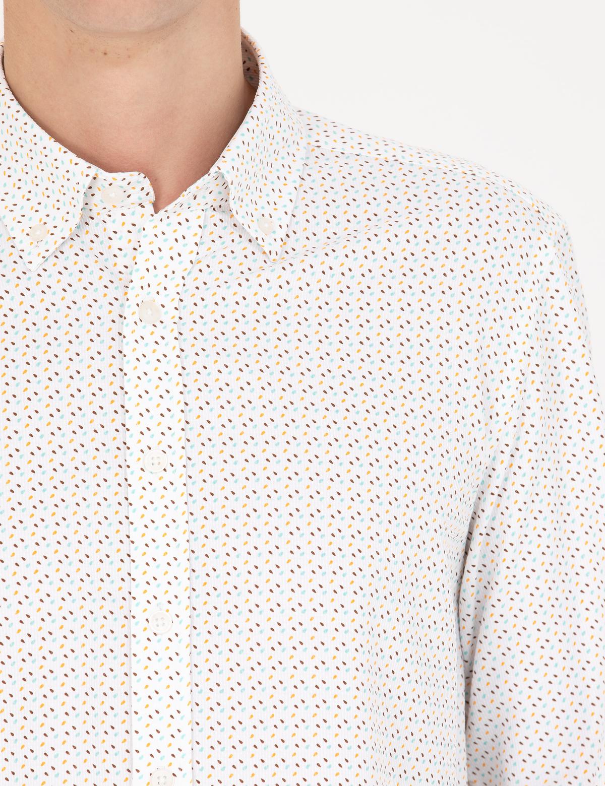 Yavruağzı Slim Fit Uzun Kollu Gömlek - 50265278047