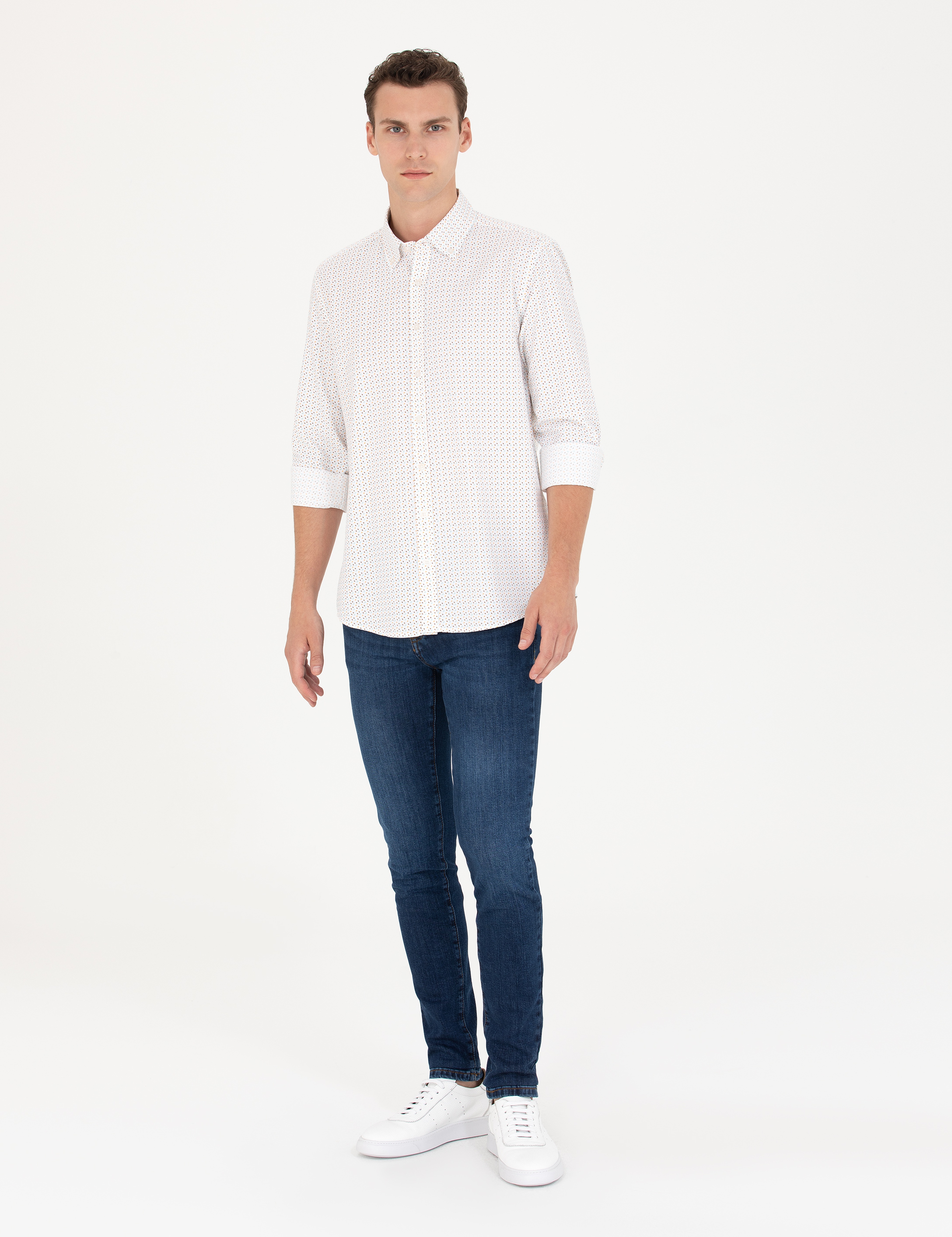 Yavruağzı Slim Fit Uzun Kollu Gömlek - Image 4