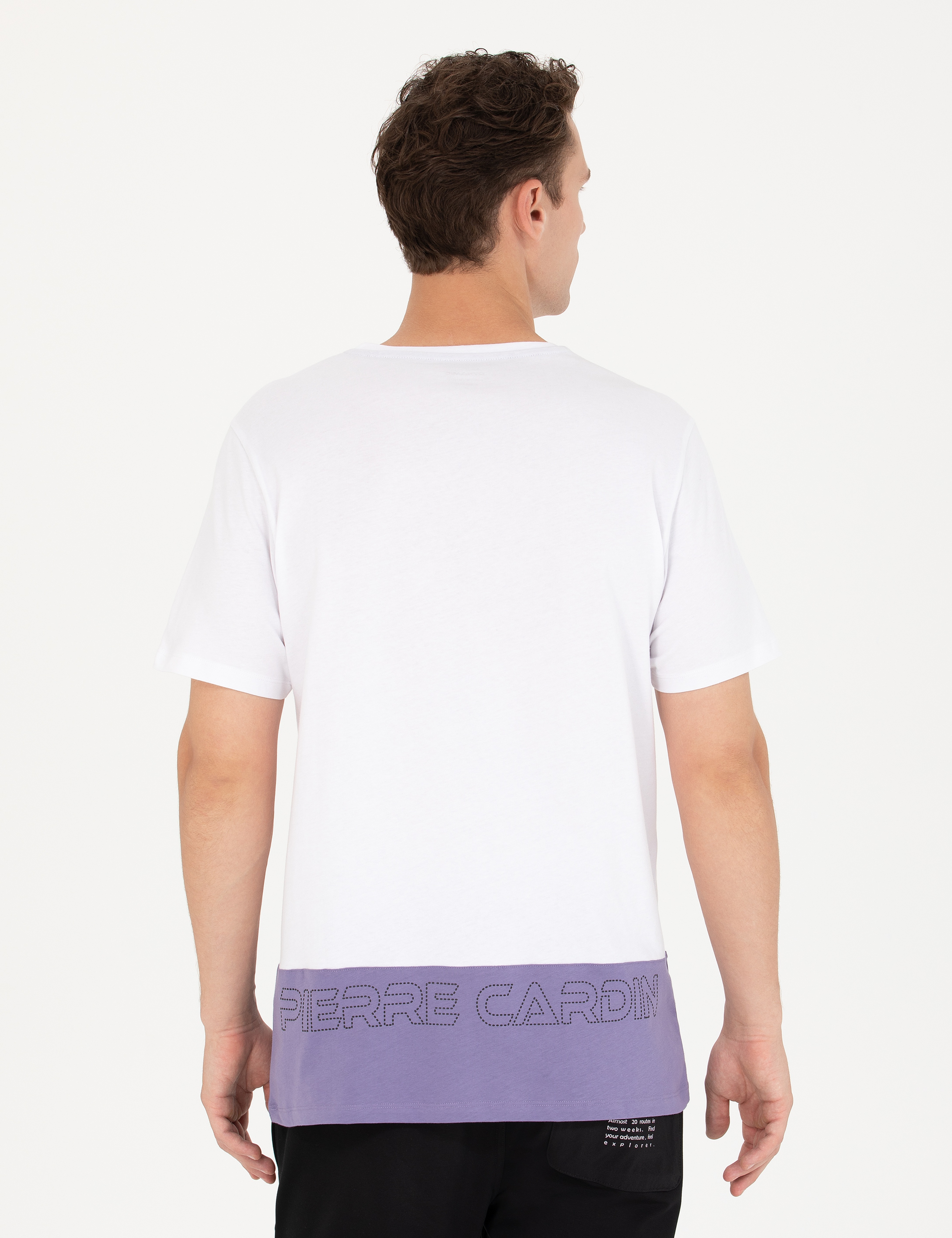 Beyaz Regular Fit Tişört - Image 5