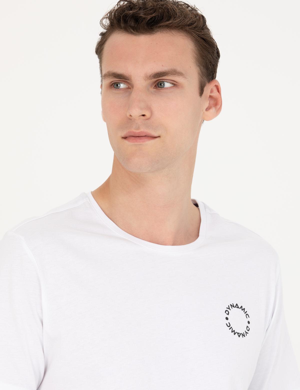 Beyaz Regular Fit Tişört - 50265498033