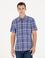 Lacivert Regular Fit Kısa Kollu Gömlek