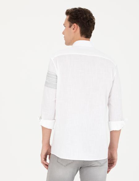 Gri Regular Fit Uzun Kollu Gömlek - 50265591012