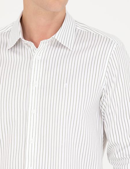 Haki Slim Fit Uzun Kollu Gömlek - 50267250036