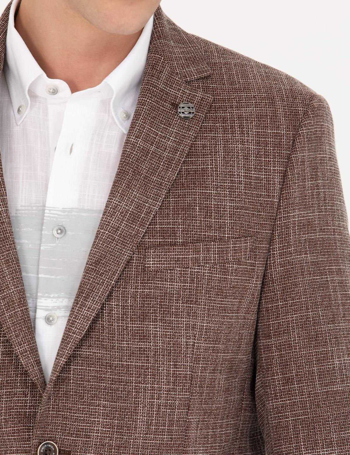 Kahverengi Ekstra Slim Fit Blazer Ceket - 50274817137