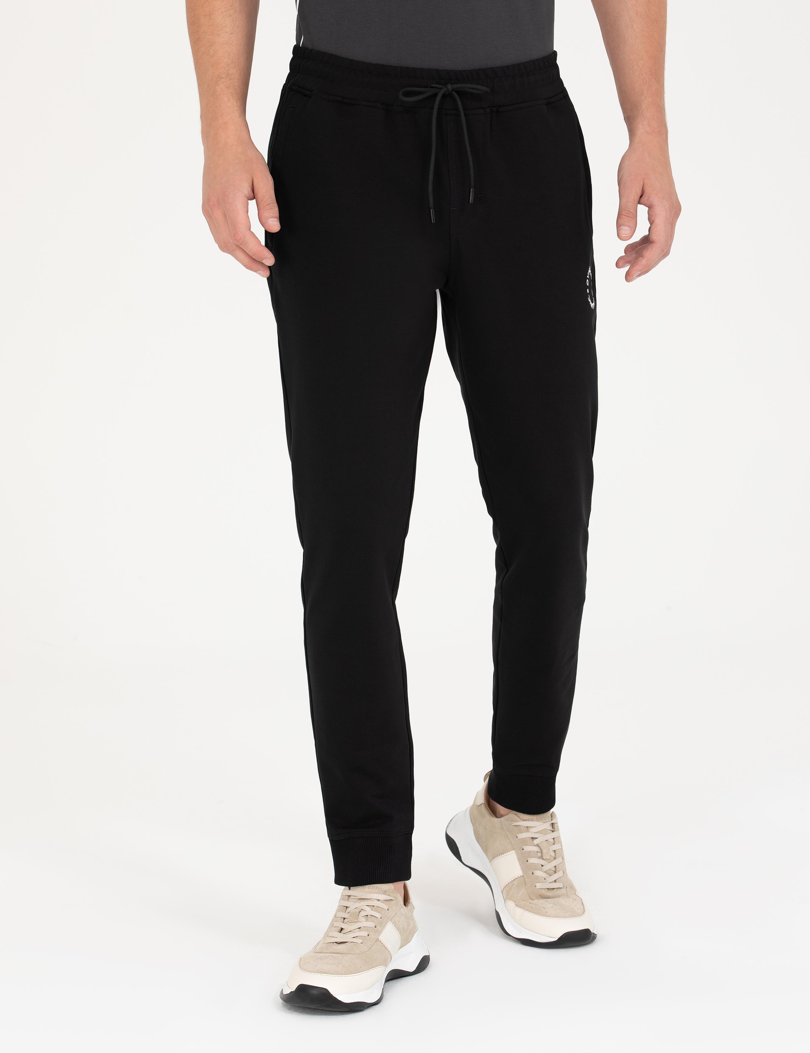 Siyah New Slim Fit Eşofman Altı