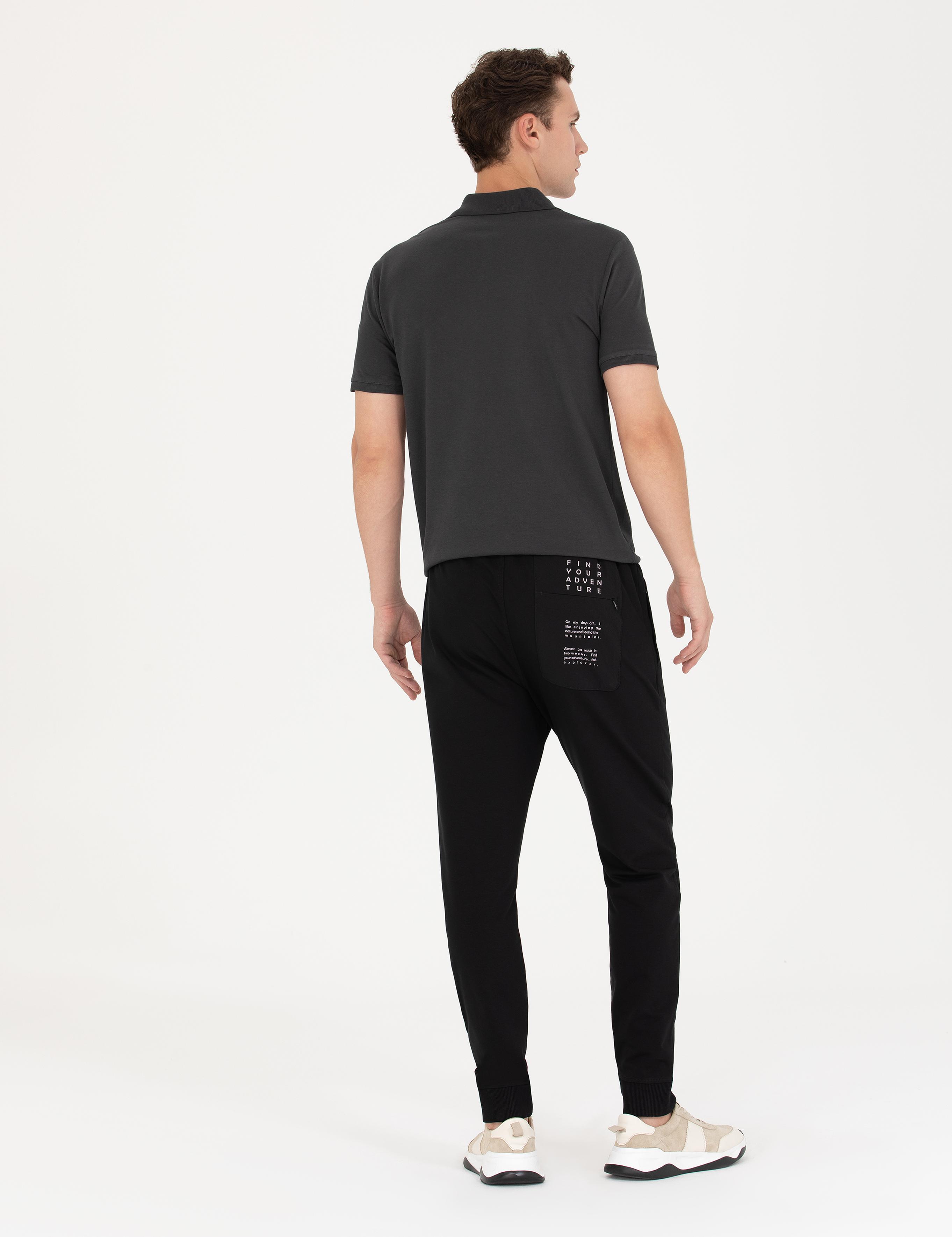 Siyah New Slim Fit Eşofman Altı