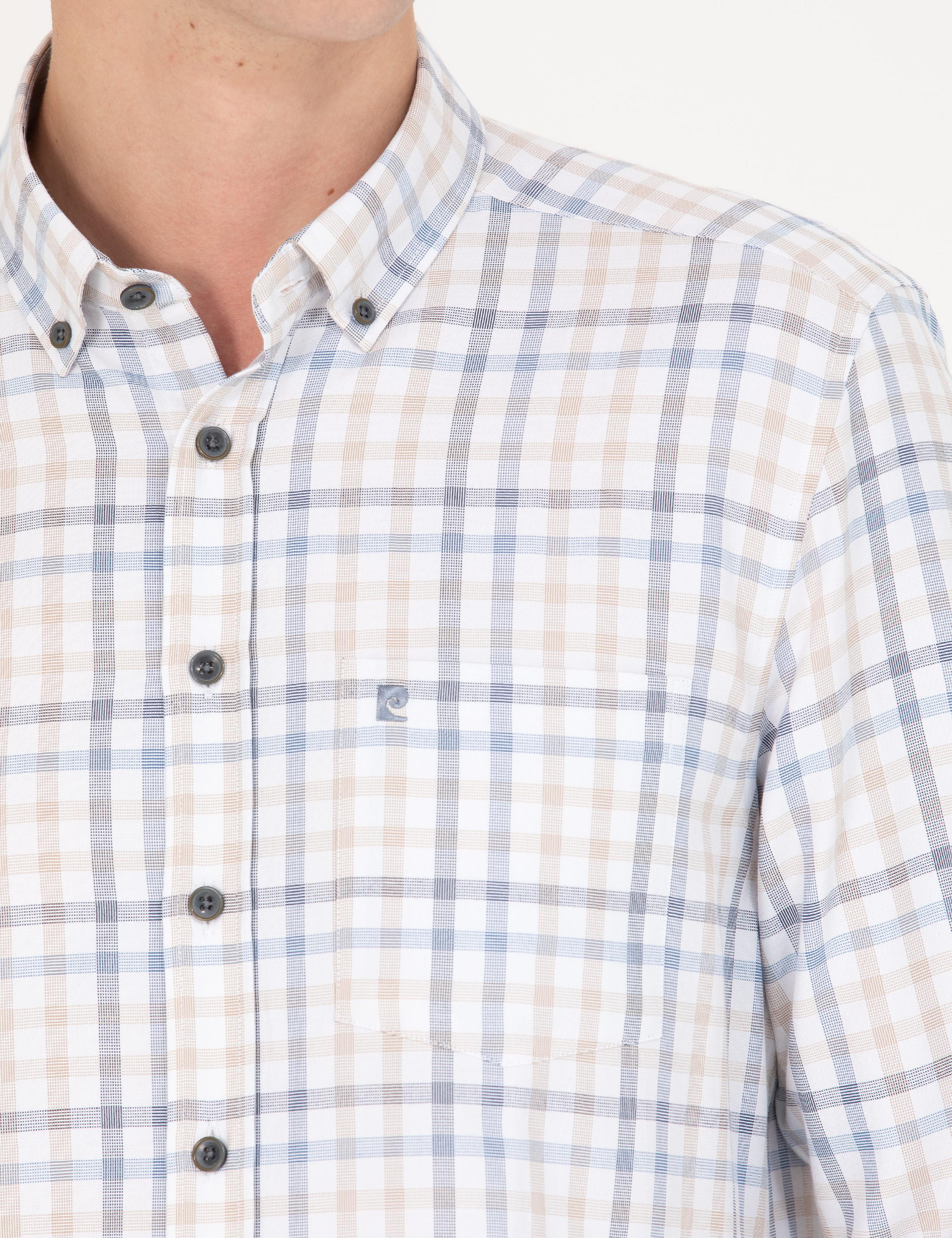 Bej Regular Fit Uzun Kollu Gömlek