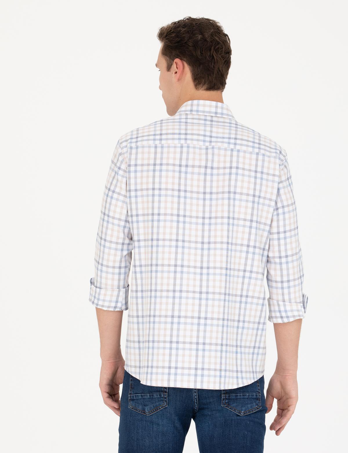 Bej Regular Fit Uzun Kollu Gömlek - 50272192010