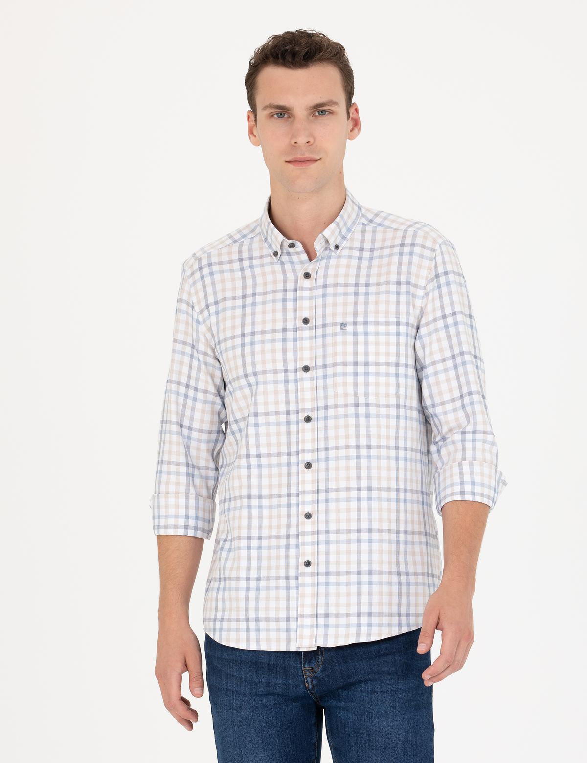 Bej Regular Fit Uzun Kollu Gömlek - 50272192010