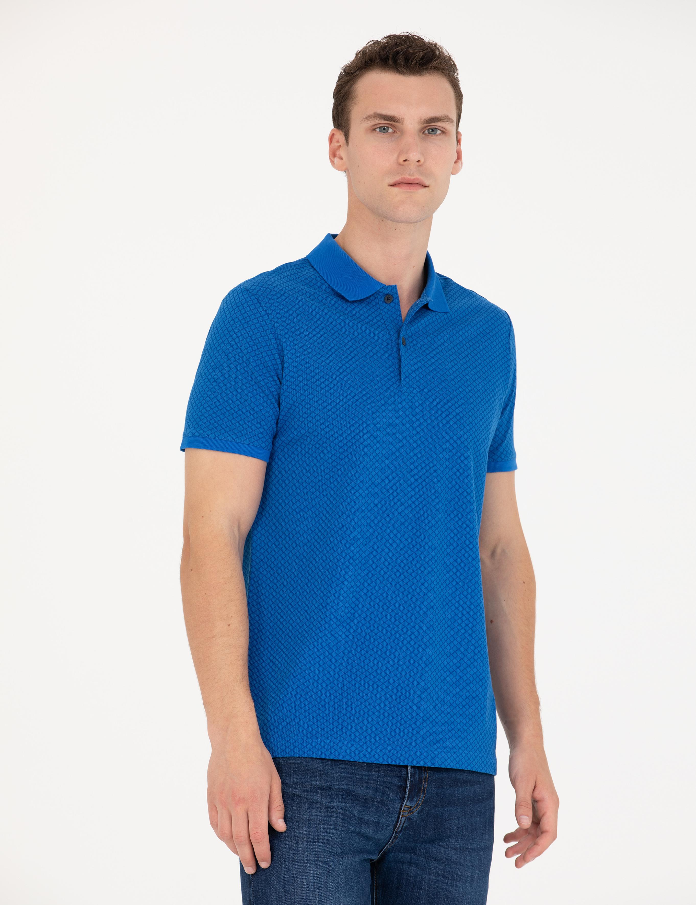 Mavi Slim Fit Polo Yaka Tişört