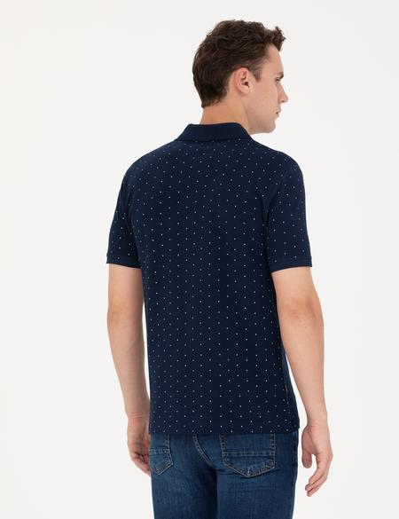Lacivert Slim Fit Polo Yaka Tişört - 50273582010