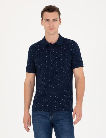 Lacivert Slim Fit Polo Yaka Tişört - 50273582010