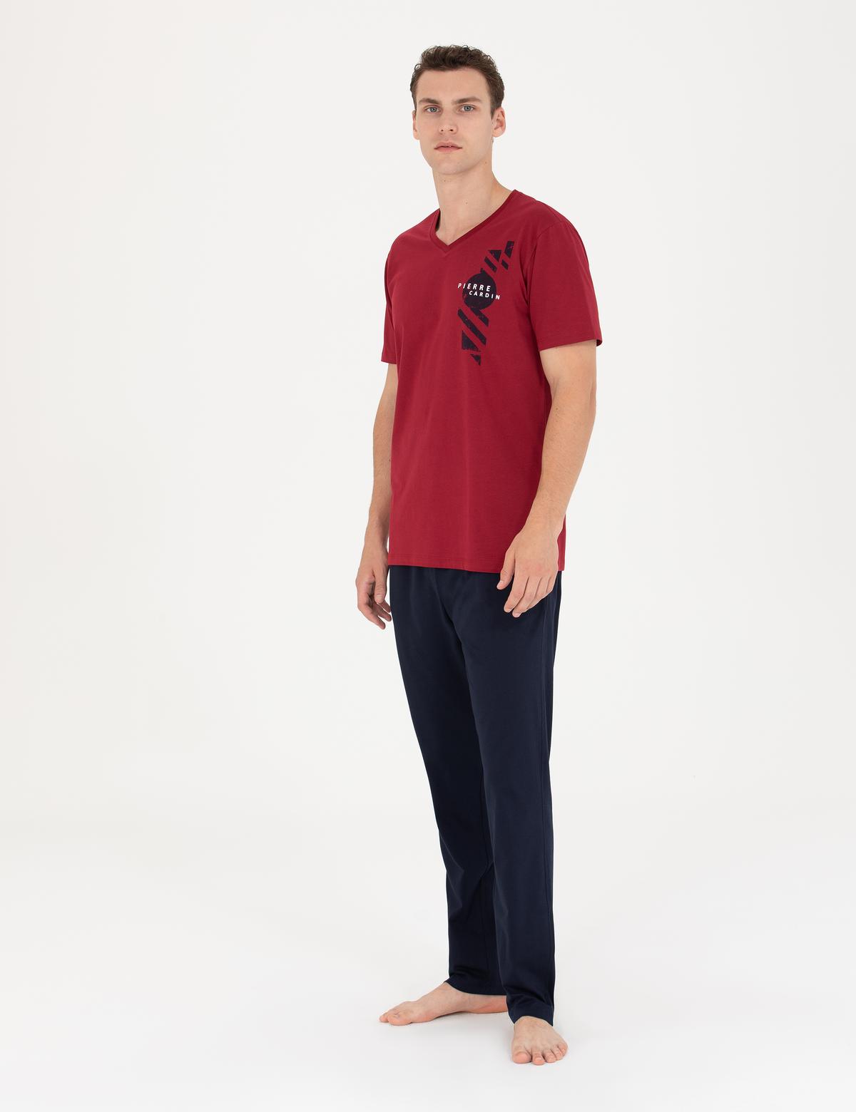 Bordo Pijama Takımı - 50279135009