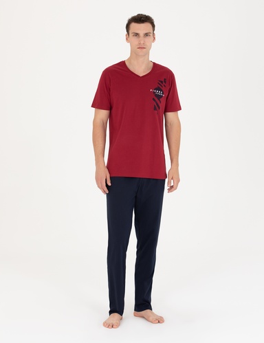 Bordo Pijama Takımı