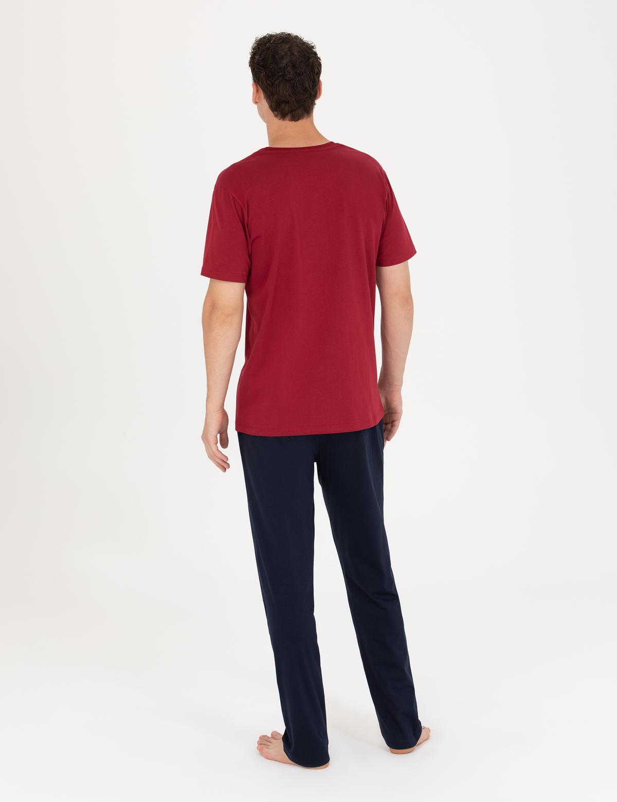Bordo Pijama Takımı - 50279135009