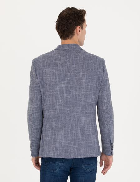 Koyu Mavi Ekstra Slim Fit Blazer Spor Ceket - 50274817104