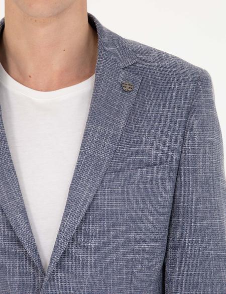 Koyu Mavi Ekstra Slim Fit Blazer Spor Ceket - 50274817104