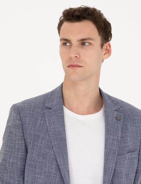 Koyu Mavi Ekstra Slim Fit Blazer Spor Ceket - 50274817104