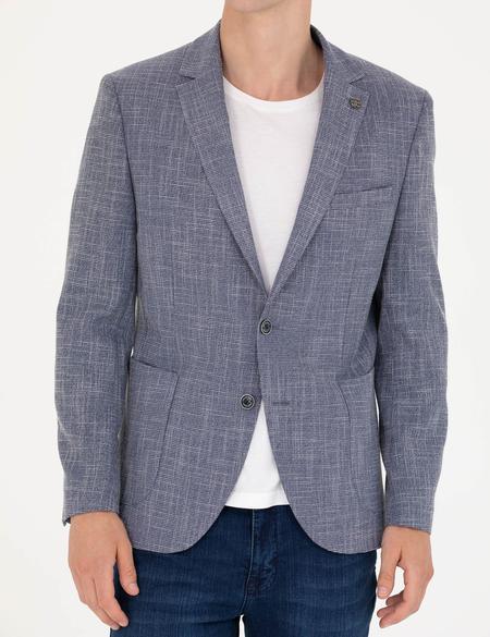 Koyu Mavi Ekstra Slim Fit Blazer Spor Ceket - 50274817104